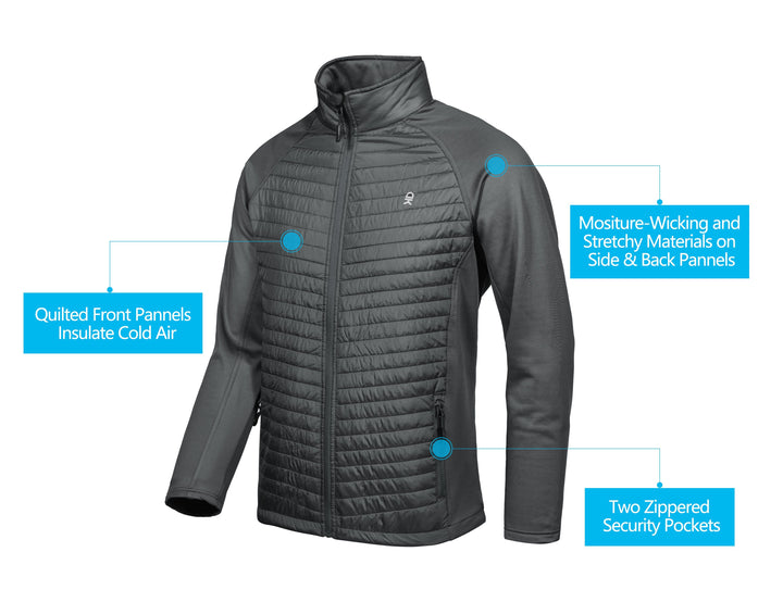 Men's Insulated Thermal Running Jacket YZF US-DK