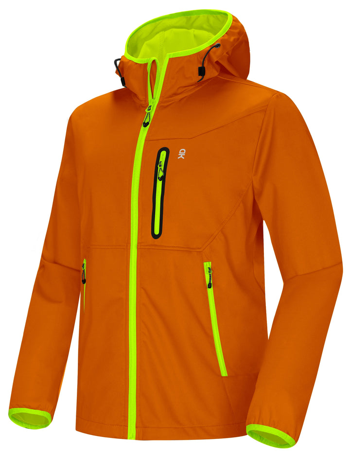 Men's Lightweight Hooded Hiking Softshell Jacket YZF US-DK