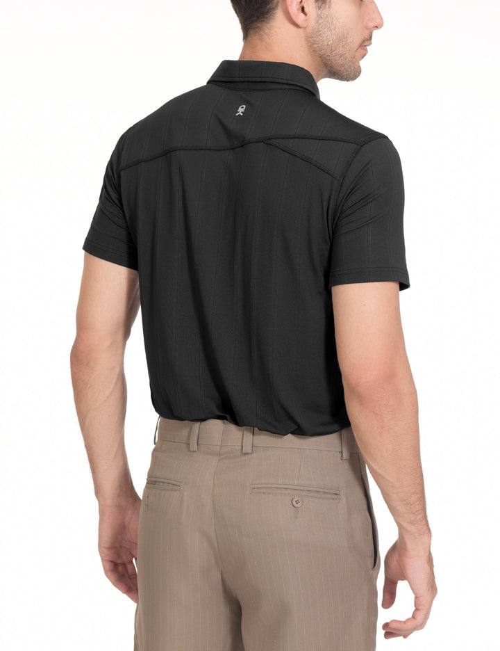 Men's Ultra-Stretch UPF50+ Golf Polo T-Shirts YZF US-DK-CS