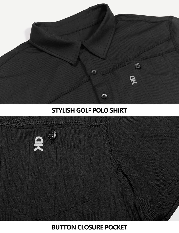 Men's Ultra-Stretch UPF50+ Golf Polo T-Shirts YZF US-DK-CS