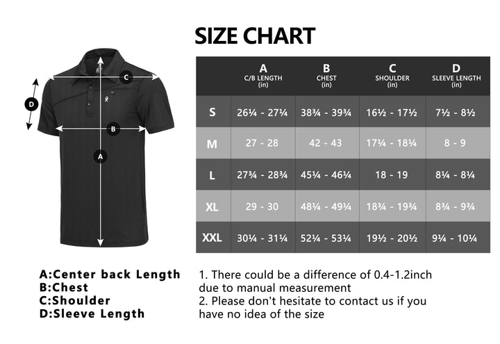 Men's Ultra-Stretch UPF50+ Golf Polo T-Shirts YZF US-DK-CS
