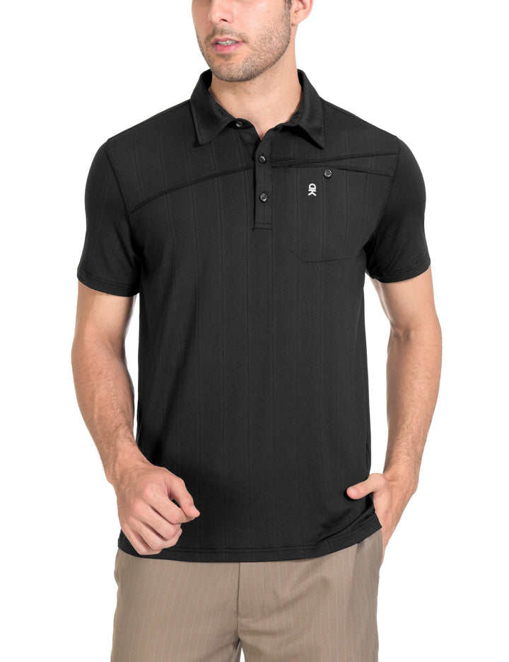 Men's Ultra-Stretch UPF50+ Golf Polo T-Shirts YZF US-DK-CS