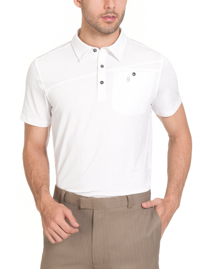 Men's Ultra-Stretch UPF50+ Golf Polo T-Shirts YZF US-DK-CS