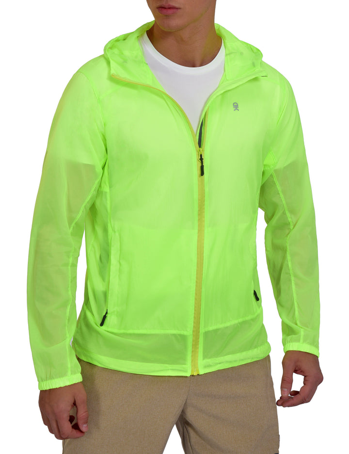 Men's UPF 50 Sun Protection Packable Lightweight Hoodie Jacket YZF US-DK