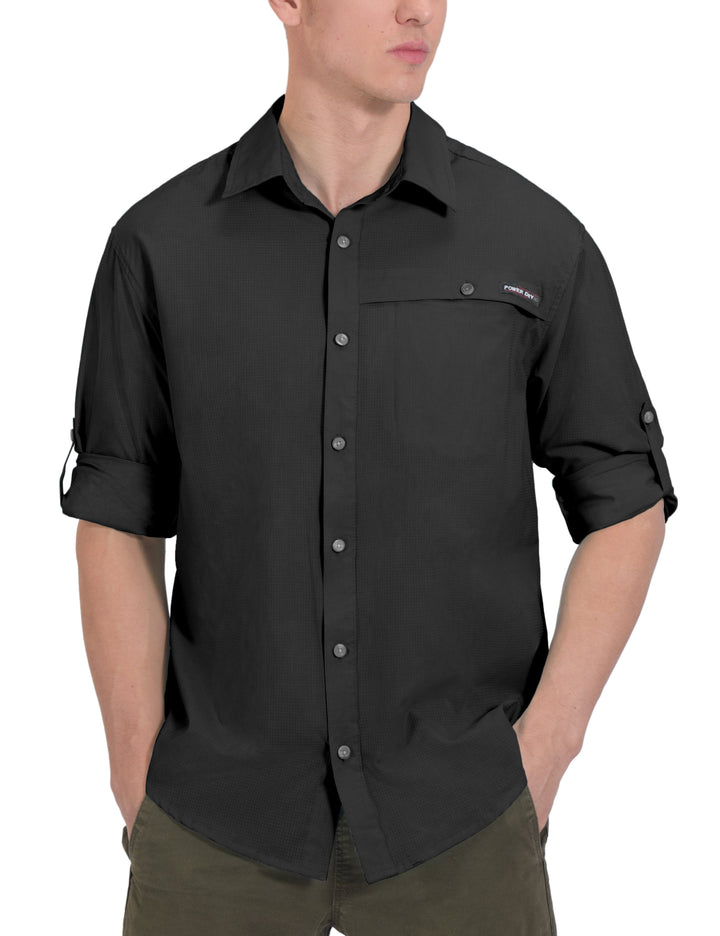 Men's UPF 50+ UV Protection Air-Holes Tech Shirt YZF US-DK