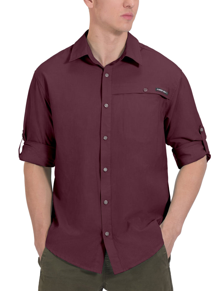 Men's UPF 50+ UV Protection Air-Holes Tech Shirt YZF US-DK