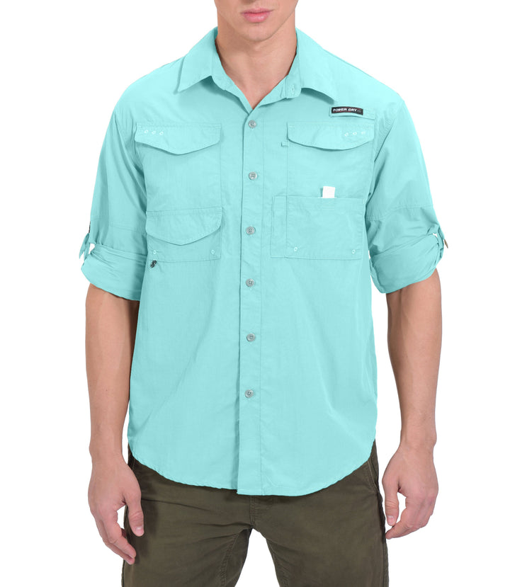 Men's UPF 50+ UV Protection Mosiquito Repellent  Fishing Hiking Shirt YZF US-DK