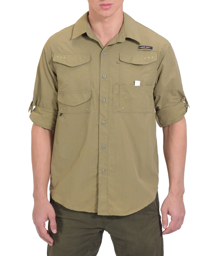 Men's UPF 50+ UV Protection Mosiquito Repellent  Fishing Hiking Shirt YZF US-DK