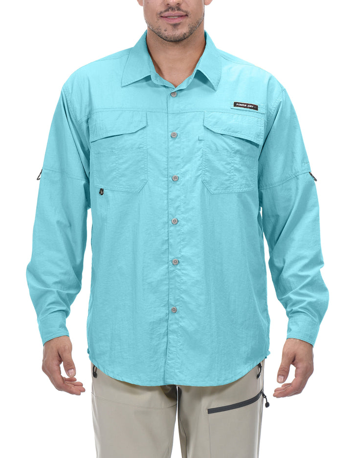 Men's UPF 50+ UV Protection Mosiquito Repellent  Fishing Shirt YZF US-DK