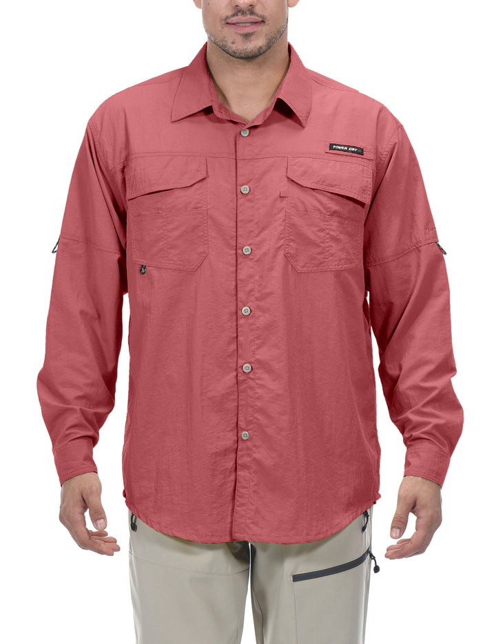 Men's UPF 50+ UV Protection Mosiquito Repellent  Fishing Shirt YZF US-DK