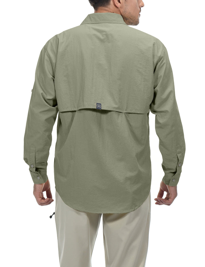 Men's UPF 50+ UV Protection Shirt, Long Sleeve Fishing Shirt YZF US-DK