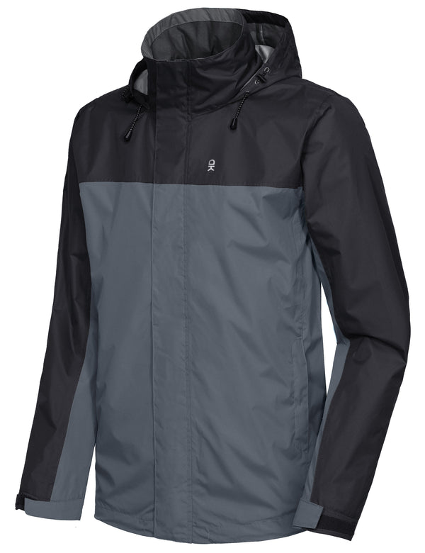 Men's Waterproof Lightweight Hiking Rain Jacket YZF US-DK