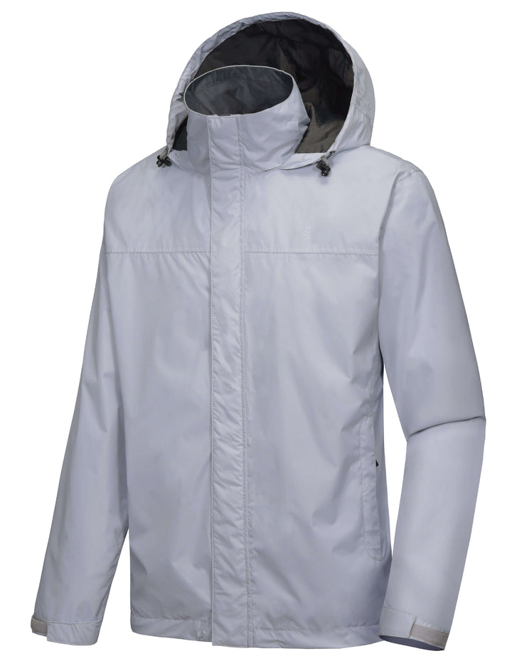 Men's Waterproof Outdoor Lightweight Hiking Rain Jacket YZF US-DK