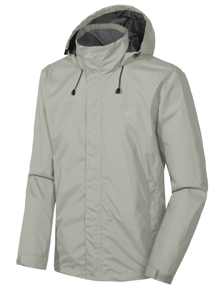 Men's Waterproof Outdoor Lightweight Hiking Rain Jacket YZF US-DK