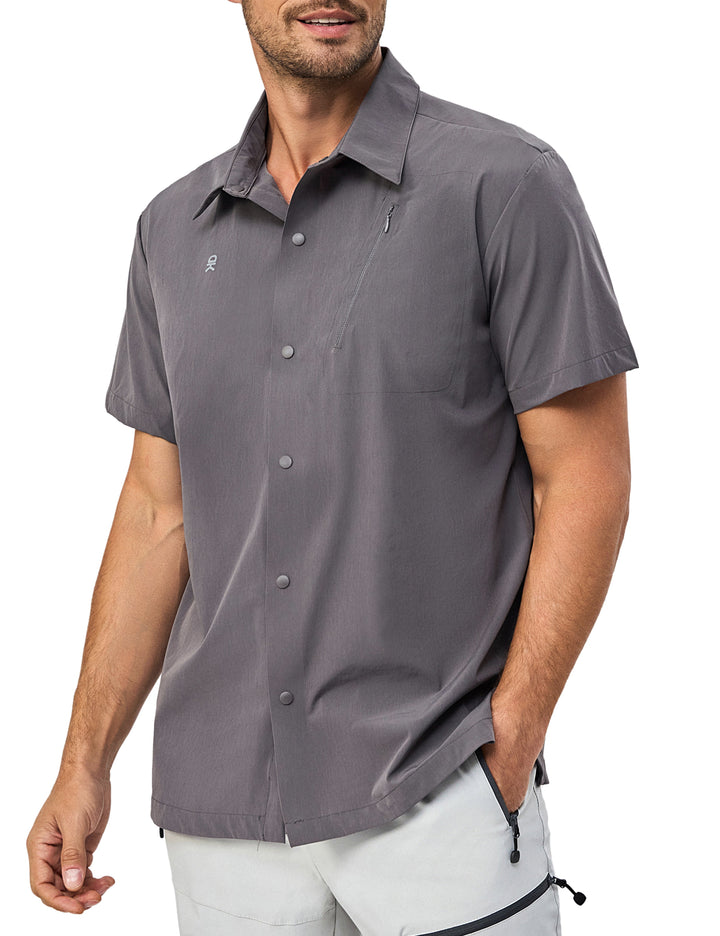 Men's Breathable UPF50 Relaxed Fit Shirts for Hiking Travel MP-US-DK