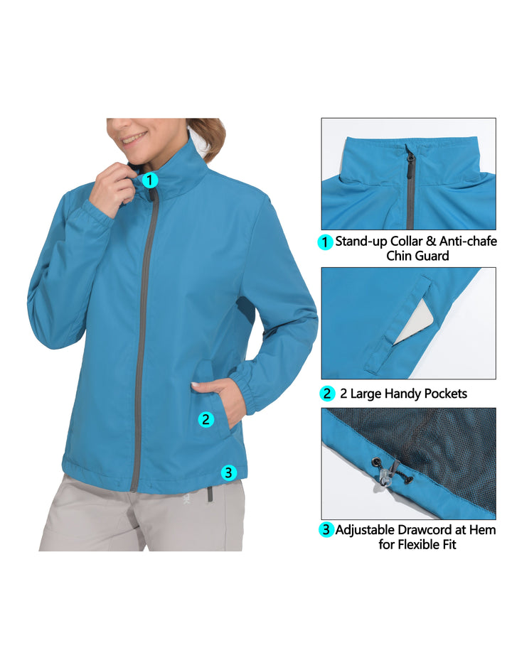 Women's Breathable UPF50+ Golf Jacket with Hood YZF US-DK