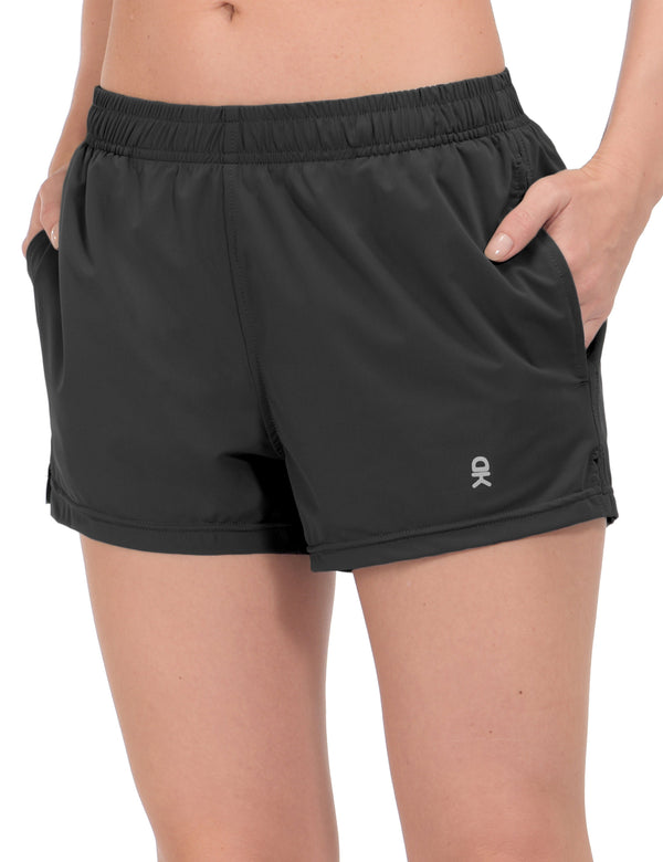 Women's 3 Inches Ultra Stretch Quick Dry 2 in 1 Running Shorts YZF US-DK