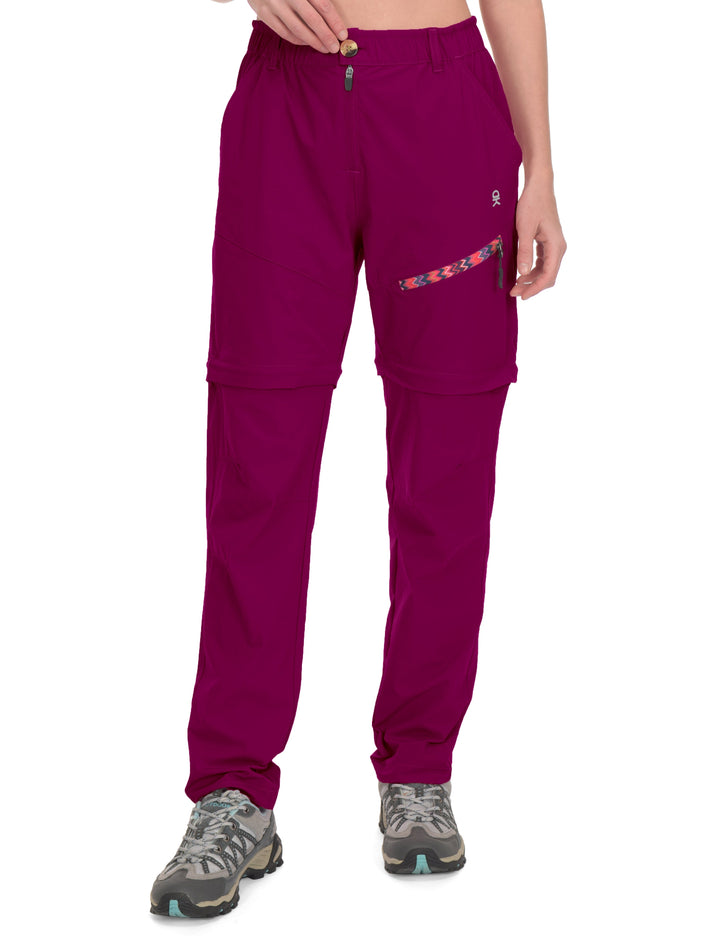 Women's Convertible Lightweight Zip-Off Hiking Pants YZF US-DK