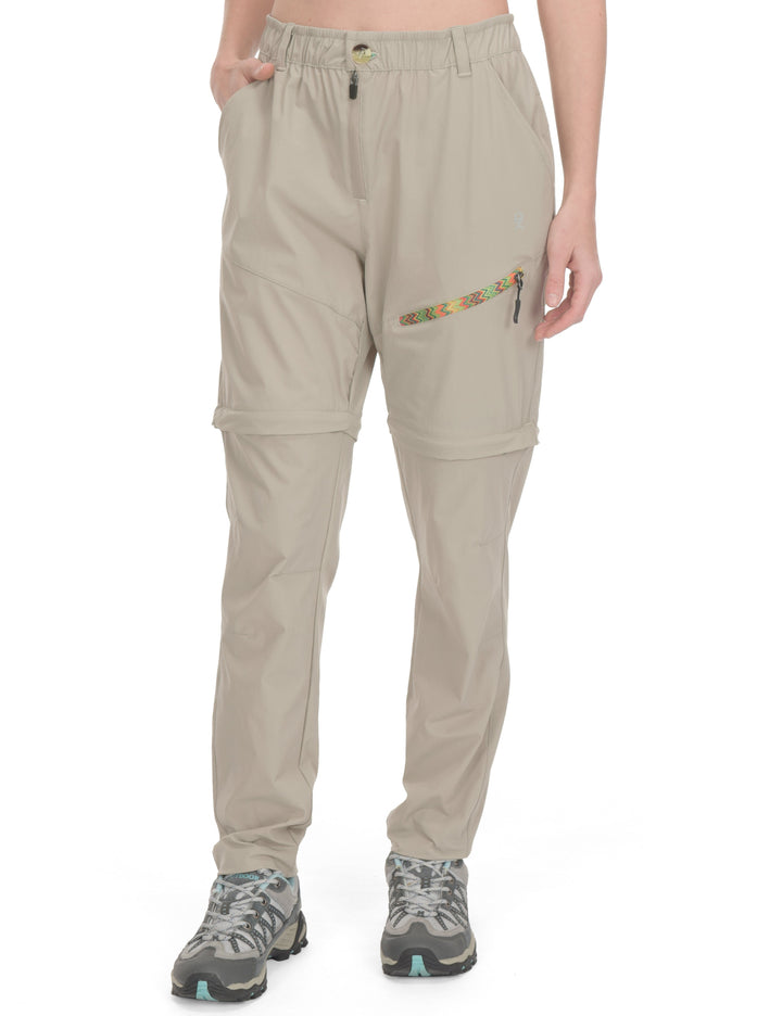 Women's Convertible Lightweight Zip-Off Hiking Pants YZF US-DK