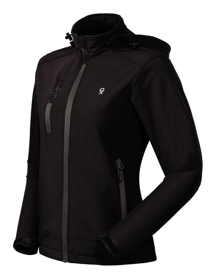 Women's Fleece Lined Ski Softshell Jacket YZF US-DK