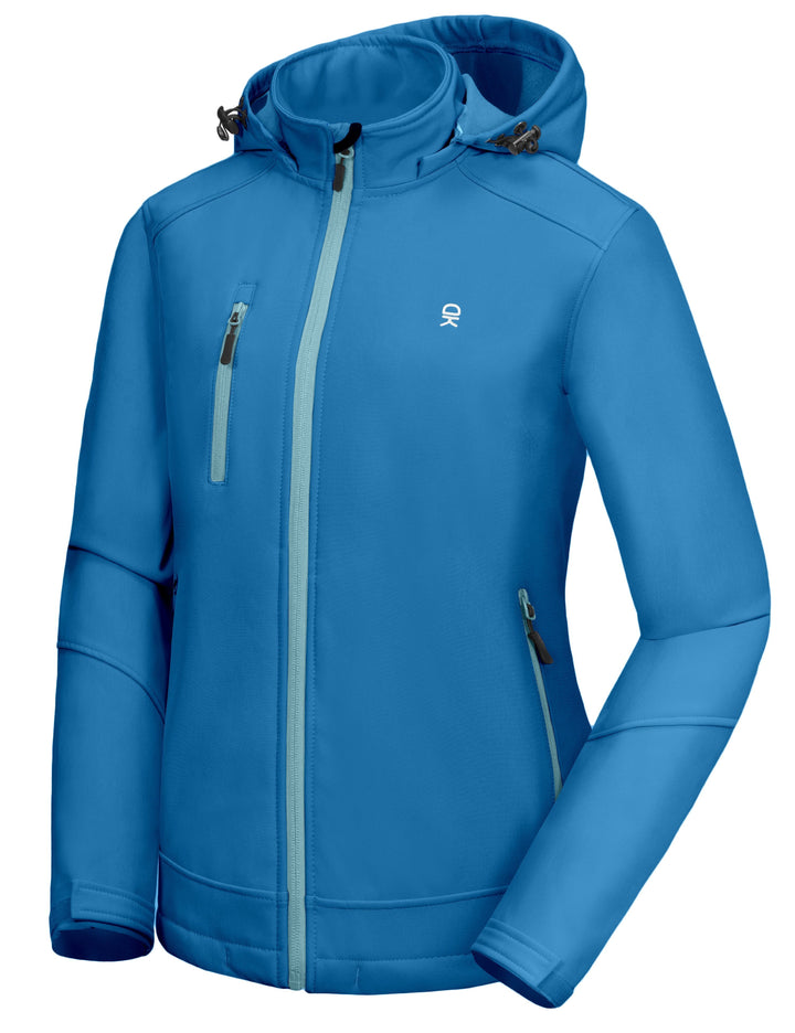 Women's Fleece Lined Ski Softshell Jacket YZF US-DK