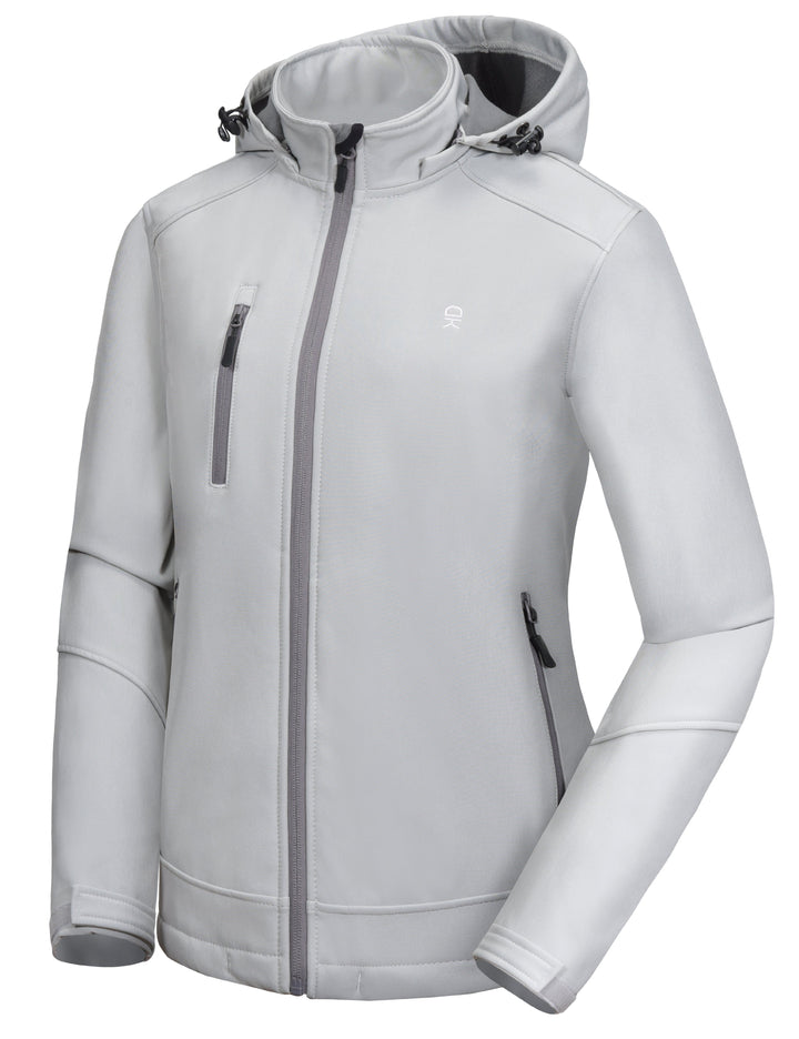 Women's Fleece Lined Ski Softshell Jacket YZF US-DK