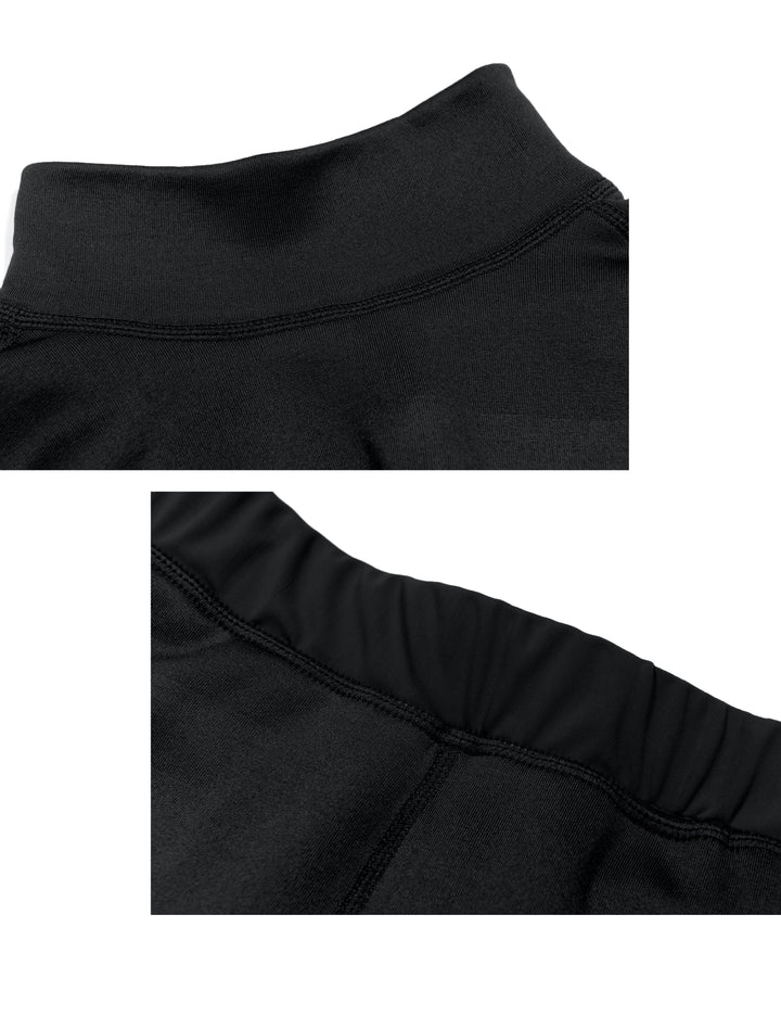 Women's Fleece Thermal Solid Color Underwear Set YZF US-DS