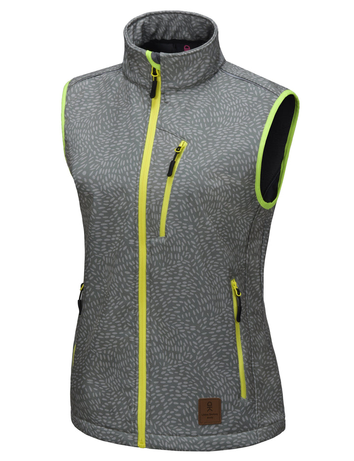 Women's Lightweight Fleece Lined Softshell Hiking 
 Golf Vest YZF US-DK