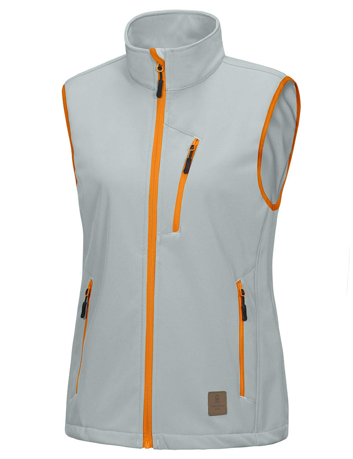 Women's Lightweight Fleece Lined Softshell Hiking 
 Golf Vest YZF US-DK