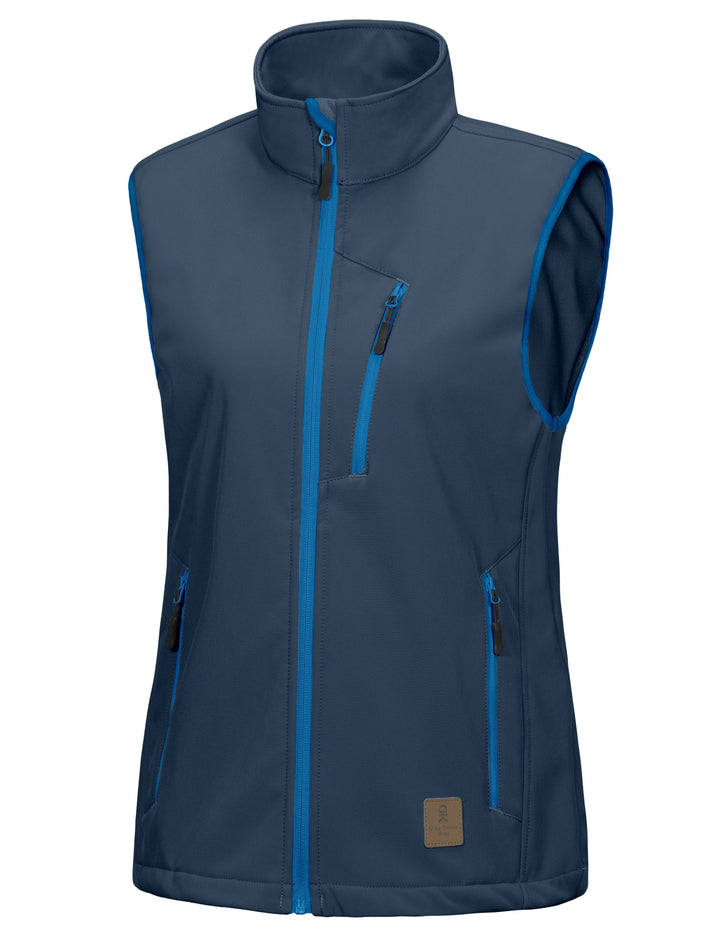 Women's Lightweight Fleece Lined Softshell Hiking 
 Golf Vest YZF US-DK