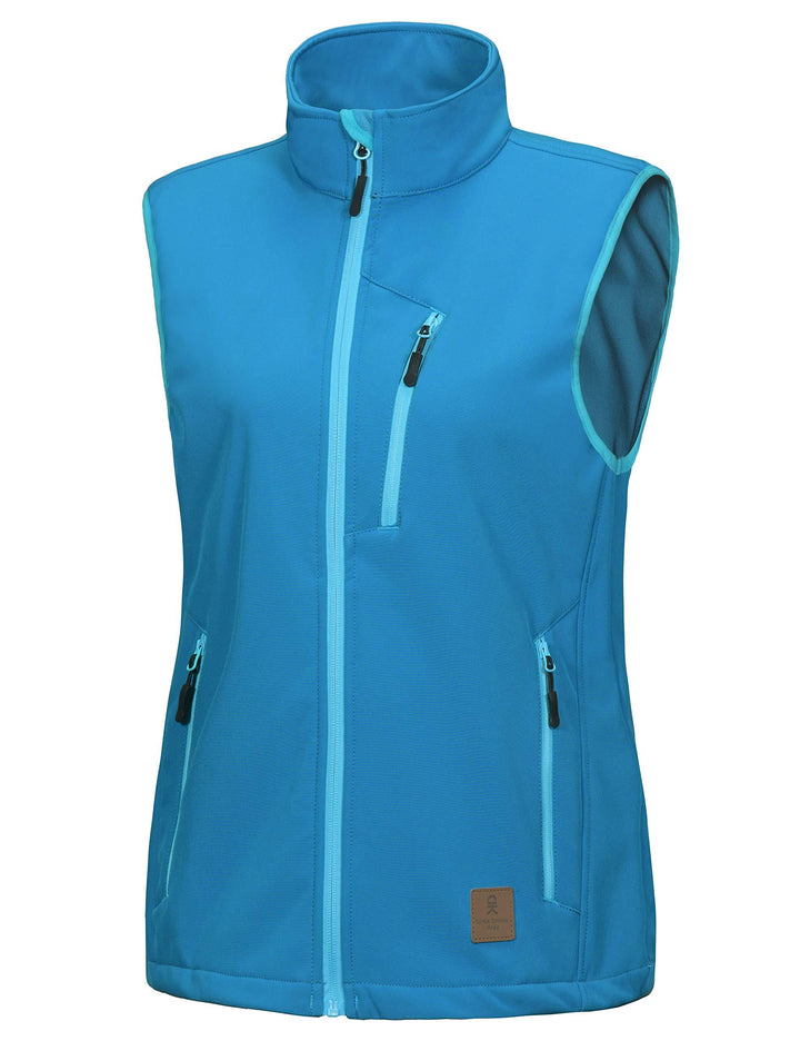 Women's Lightweight Fleece Lined Softshell Hiking 
 Golf Vest YZF US-DK