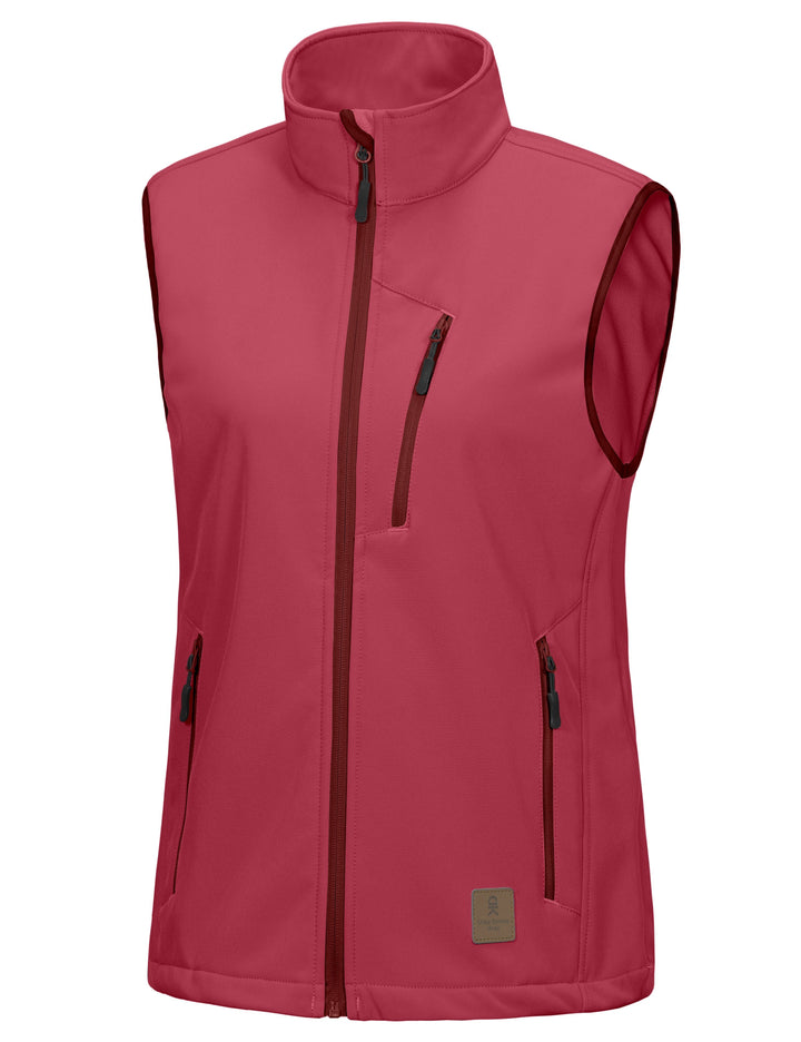 Women's Lightweight Fleece Lined Softshell Hiking 
 Golf Vest YZF US-DK