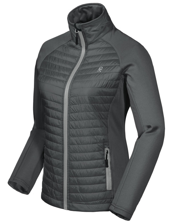 Women's Lightweight Insulated Hiking Jacket YZF US-DK