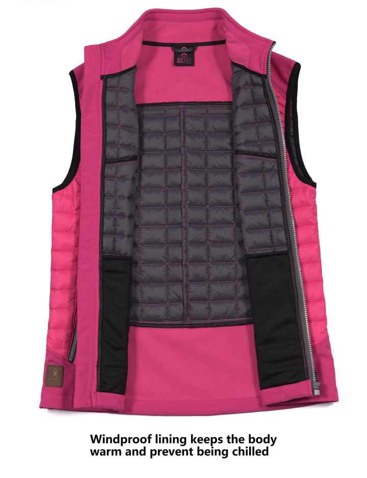 Women's Lightweight Running Golf Puffer Vest YZF US-DK