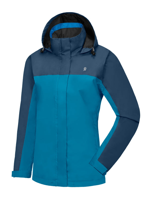 Women's Lightweight Waterproof Rain Shell Jacket YZF US-DK