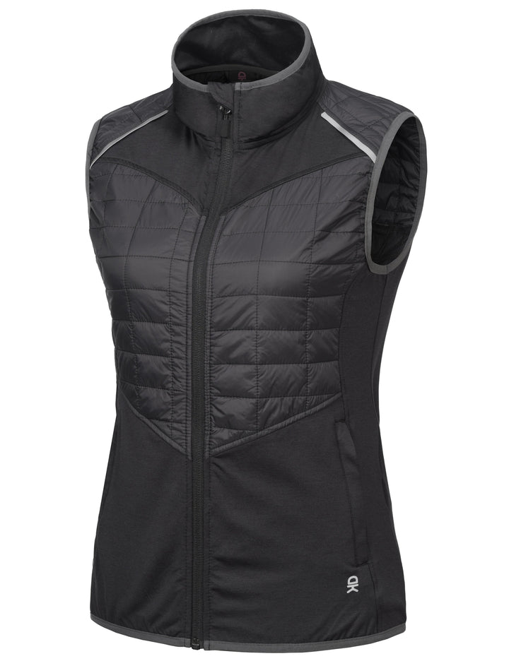 Women's Patchwork Elasticity Golf Outdoor Vest YZF US-DK