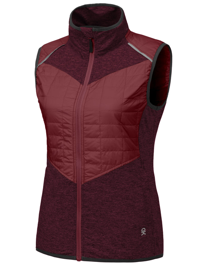 Women's Patchwork Elasticity Golf Outdoor Vest YZF US-DK