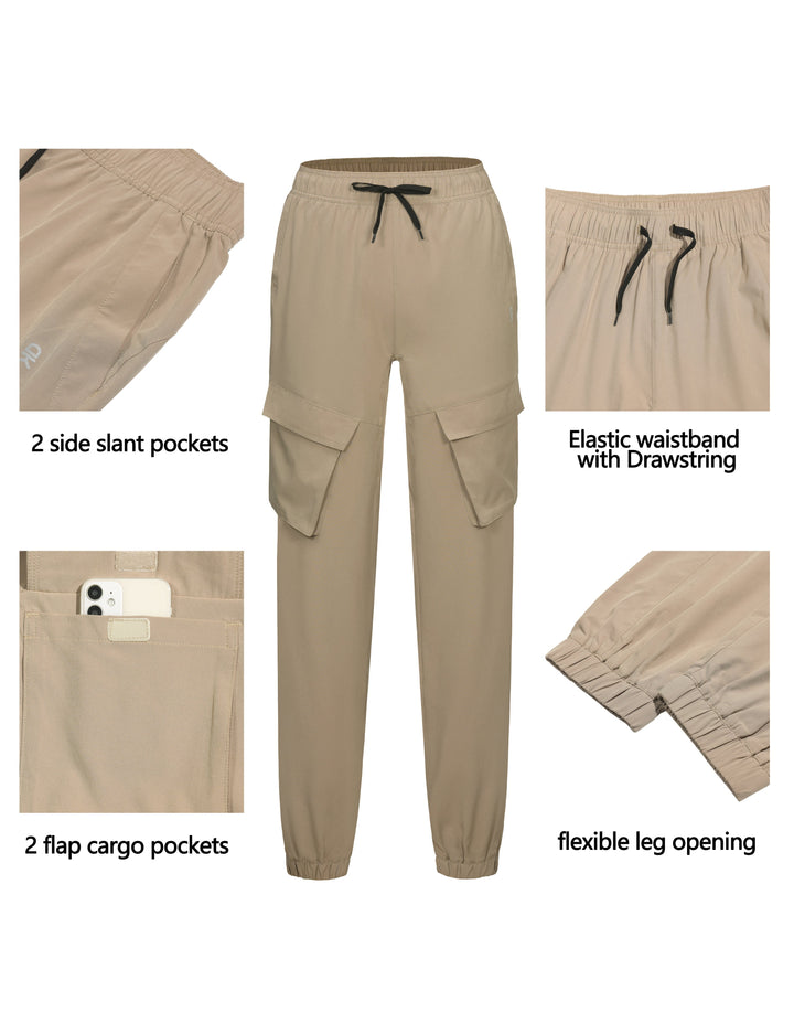 Women's Quick Dry Hiking Cargo Joggers Pants YZF US-DK