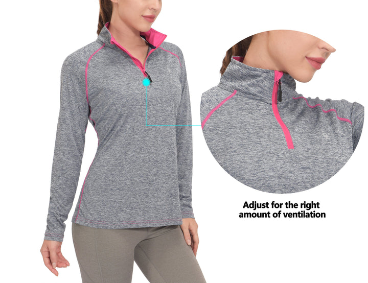 Women's Quick Dry Long Sleeve Running Sports Shirts YZF US-DK