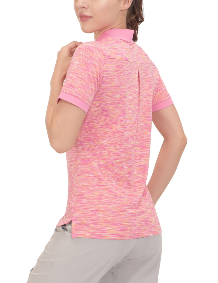 Women's Quick Dry Stretch Short Sleeve Golf Polo Shirt YZF US-DS