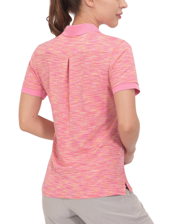 Women's Quick Dry Stretch Short Sleeve Golf Polo Shirt YZF US-DS