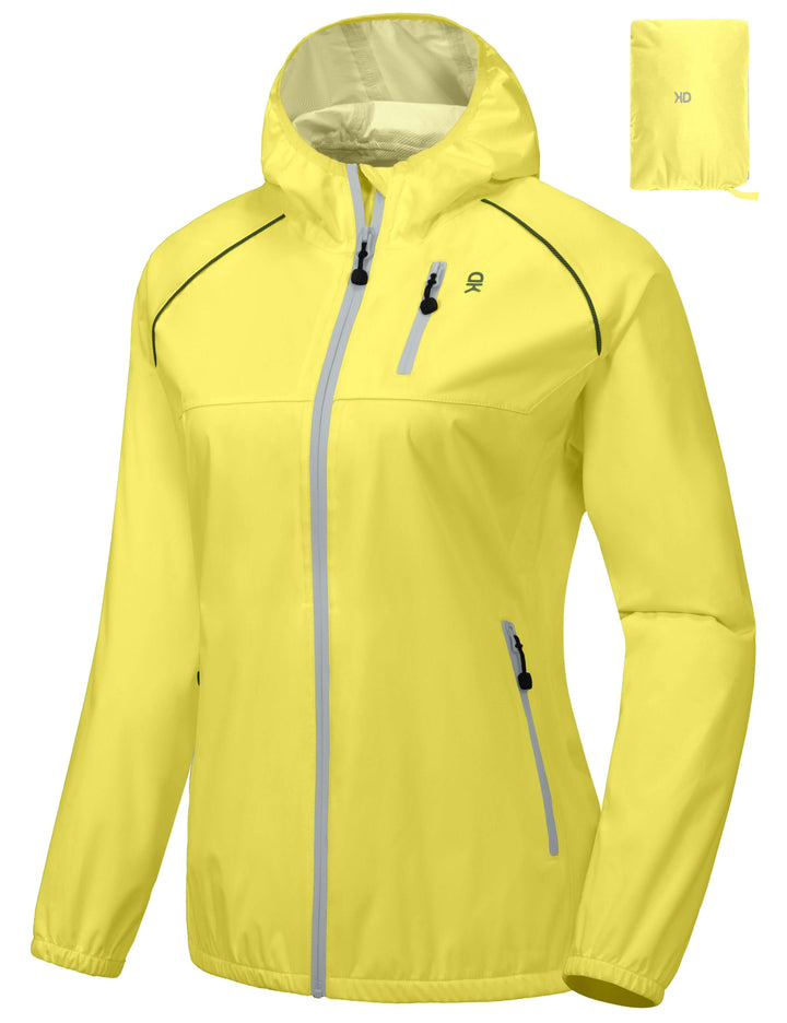 Women's Rain Cycling Bike Waterproof Jacket with Hood YZF US-DK