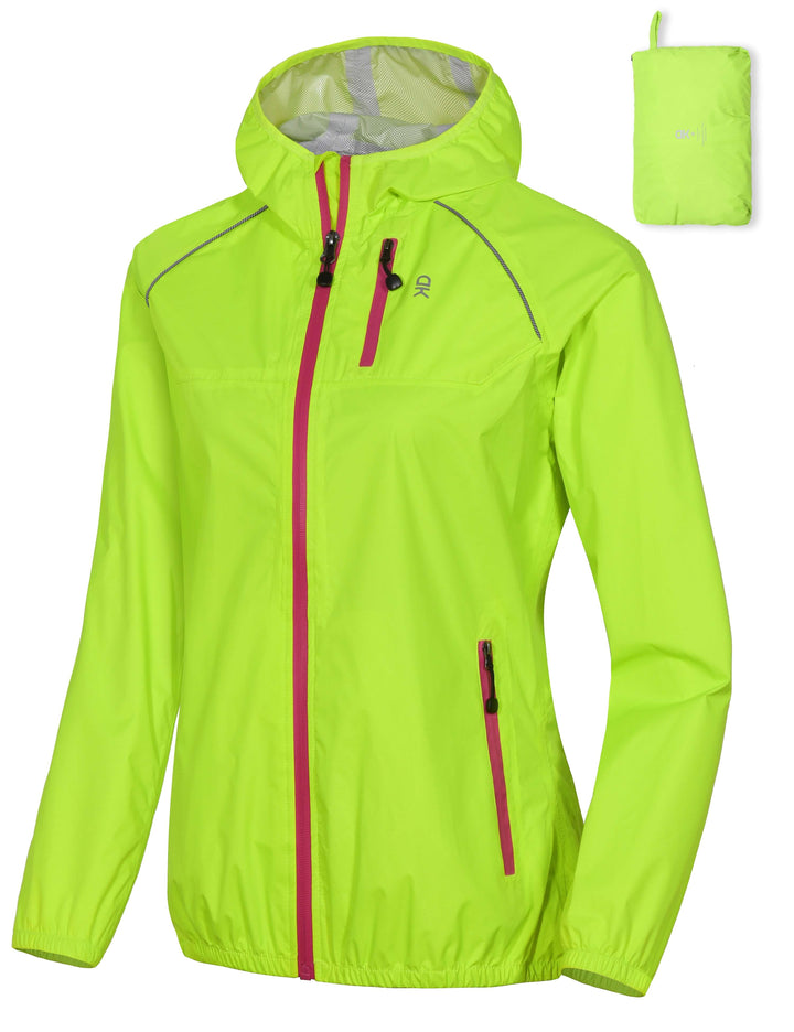 Women's Rain Cycling Bike Waterproof Jacket with Hood YZF US-DK