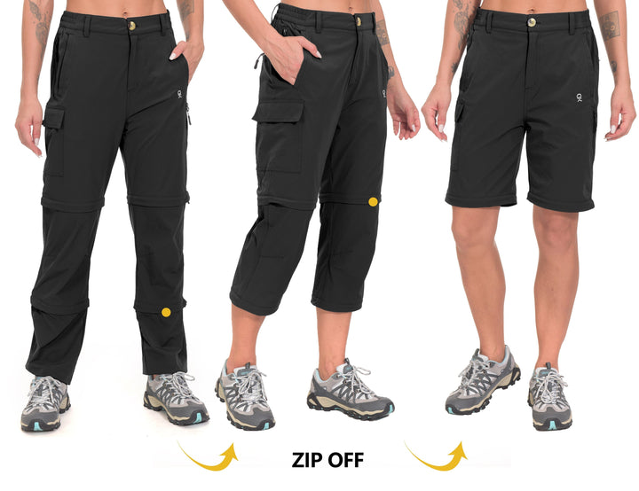 Women's Stretch Convertible Zip-Off Quick-Dry Hiking Pants YZF US-DK