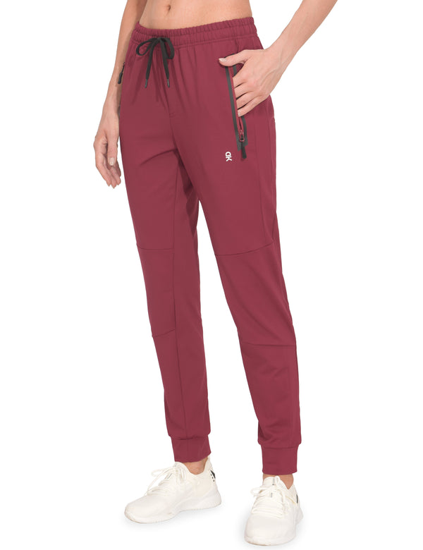 Women's Stretch Drawstring Elastic Cuff Jogging Pants YZF US-DK