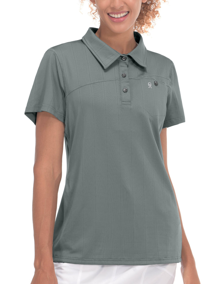 Women's Ultra-Elastic Quick Dry Polo Golf T-Shirts YZF US-DK