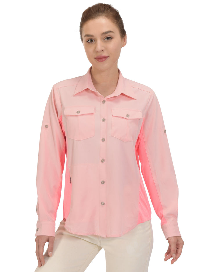 Women's UPF 50+ Long Sleeve Hiking Shirt YZF US-DK