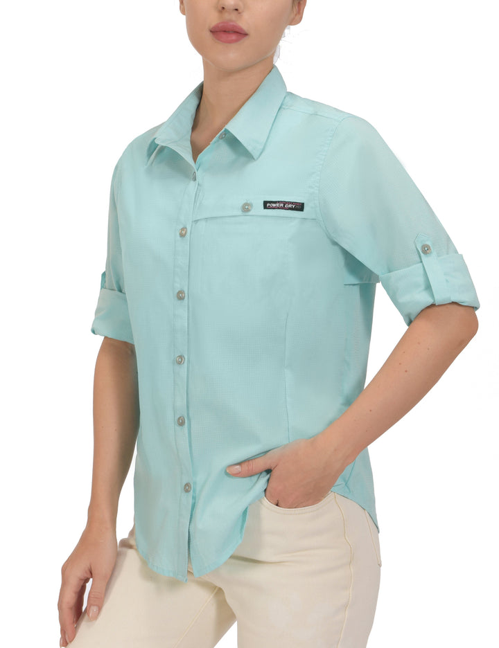 Women's UPF 50+ UV Protection Air-Holes Tech Shirt YZF US-DK