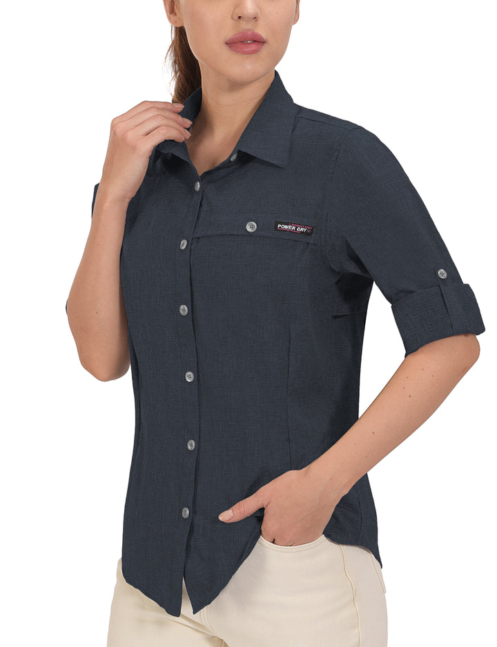 Women's UPF 50+ UV Protection Air-Holes Tech Shirt YZF US-DK