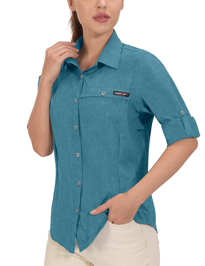 Women's UPF 50+ UV Protection Air-Holes Tech Shirt YZF US-DK